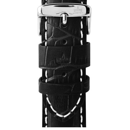 Askania Lederband schwarz Variante A (Krokoprägung)